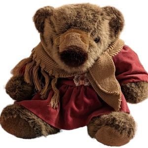 Vintage Summit Collection Bear '92 Granny Stuffed Animal Plush Glasses Shawl HTF